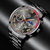 Watch Three-Piece Men'S Accessories Watch Ring Necklace Bracelet Men'S Quartz Watch