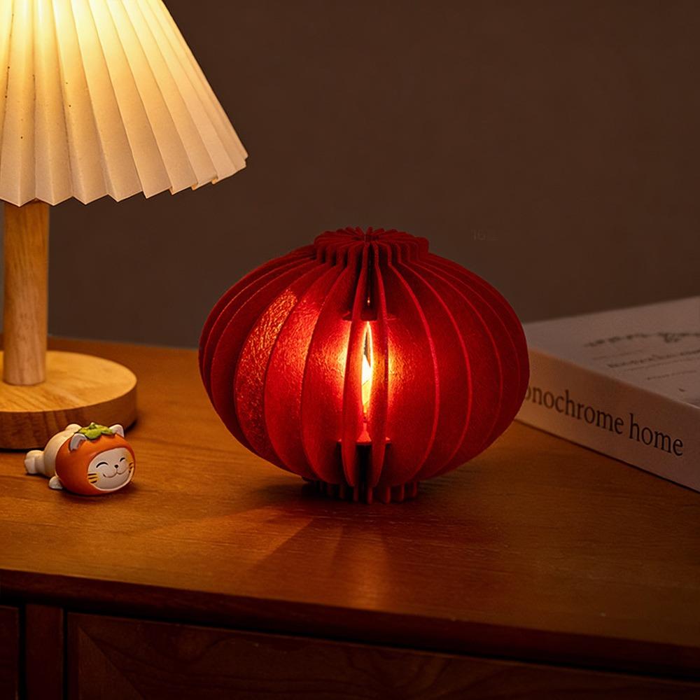 Нетканый материал Новогоднее украшение Сотовый шар Талисман Удачи Традиционное китайское украшение со светодиодной подсветкой