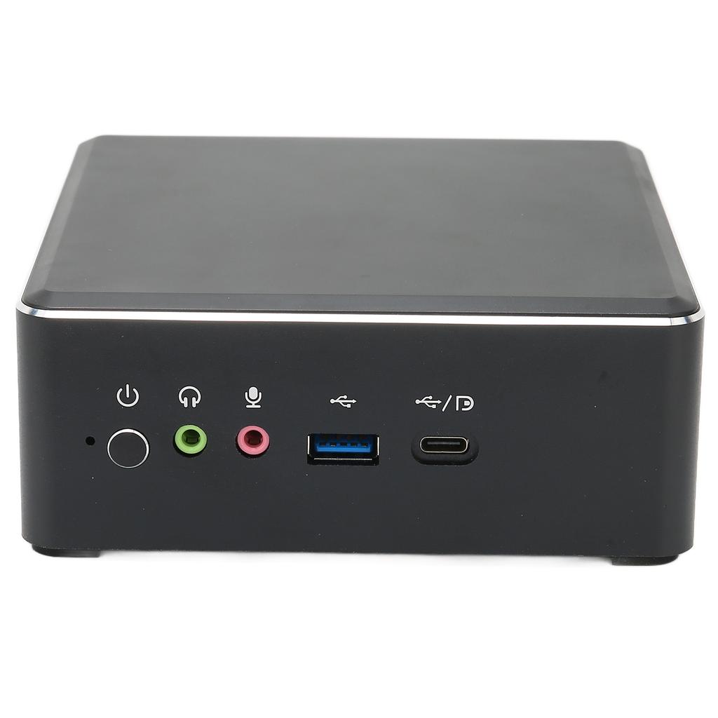 Mini PC Schwarz Dule Core Radeon Vega 3 Grafik 2,4 GHz bis 3,3 GHz HD 4K Mini Desktop-Computer für