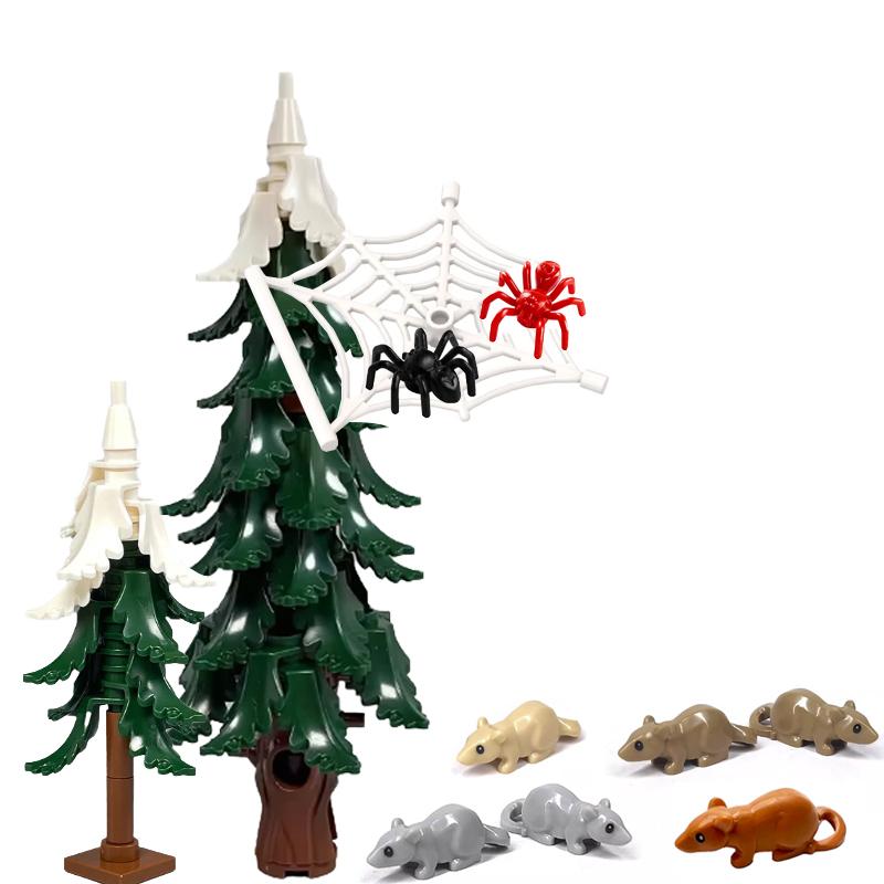 MOC Halloween Building Blocks Skeleton Army Knight Figures Flame Horse Medieval Vampire Furniture Assembly DIY Bricks Toys Gifts
