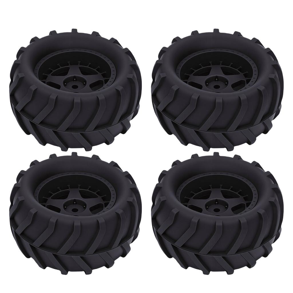 4Pcs RC Car Tires 80mm Wheels for 1 14 1 16 RC Truck with Paddles for Snow Sand Rubber Plastic