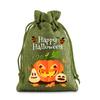 Halloween Kinder Zuckertüte Kürbis Geist Leinen Bündel Mundbeutel Geschenktüte Kordelzug Süßigkeitentasche Lager