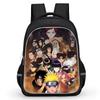 NARUTO Anime Pupil Everyday Backpack, Dual Closure Pockets, Durable 16-inch Lightweight Design Suitable for Youth Boys & Girls Age 5-11