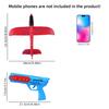 Children'S Outdoor Ejection Foam Aircraft Flying Hand Throwing Glider Gun One Button Flying Toy