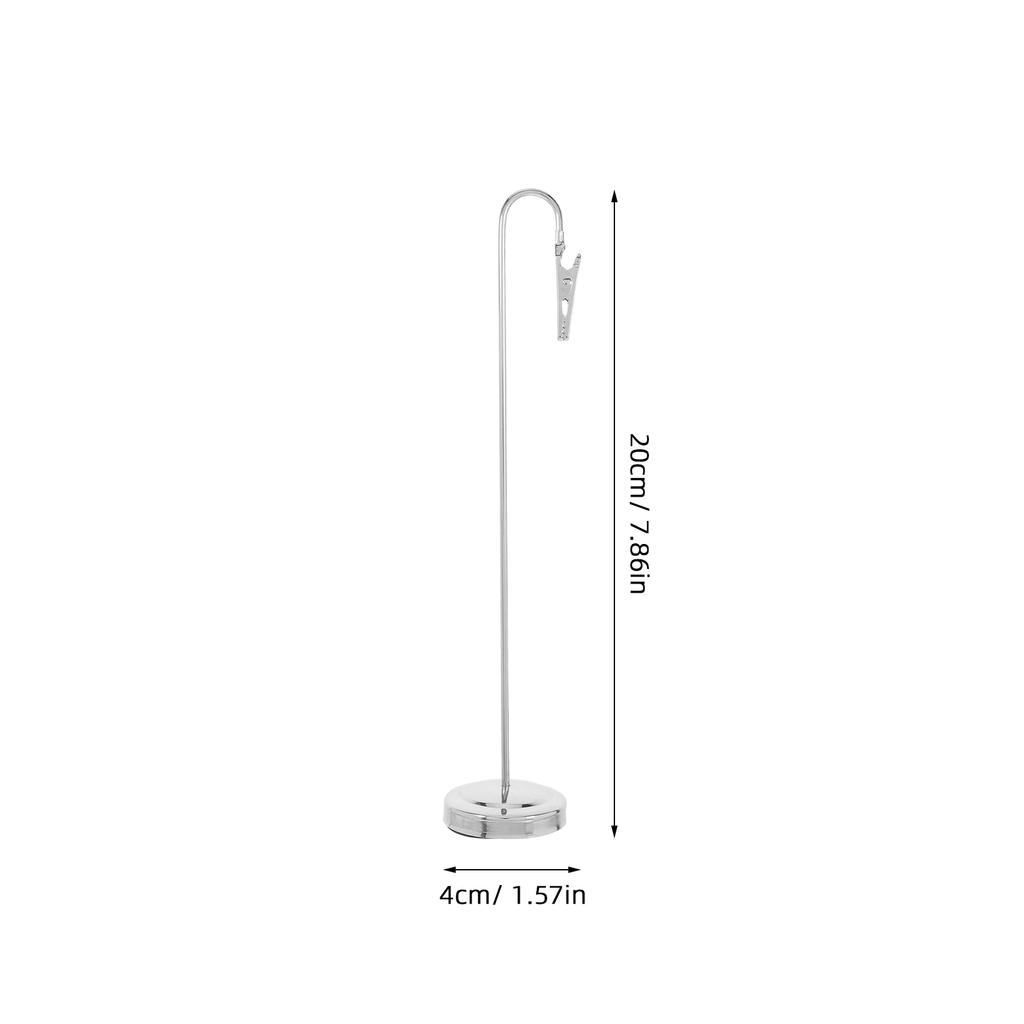Metal Alligator Clamp Ticket Holder Invoice Clip Stand For Memo Photo Paper Card Business Table Sign Menu Name Place Plate