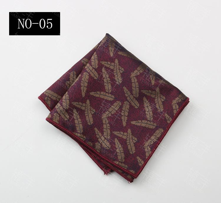 2024 Dress Business Wedding Suit Pocket Small Silk Square Towel Striped Breast Towel Handkerchief Banquet Gift Box