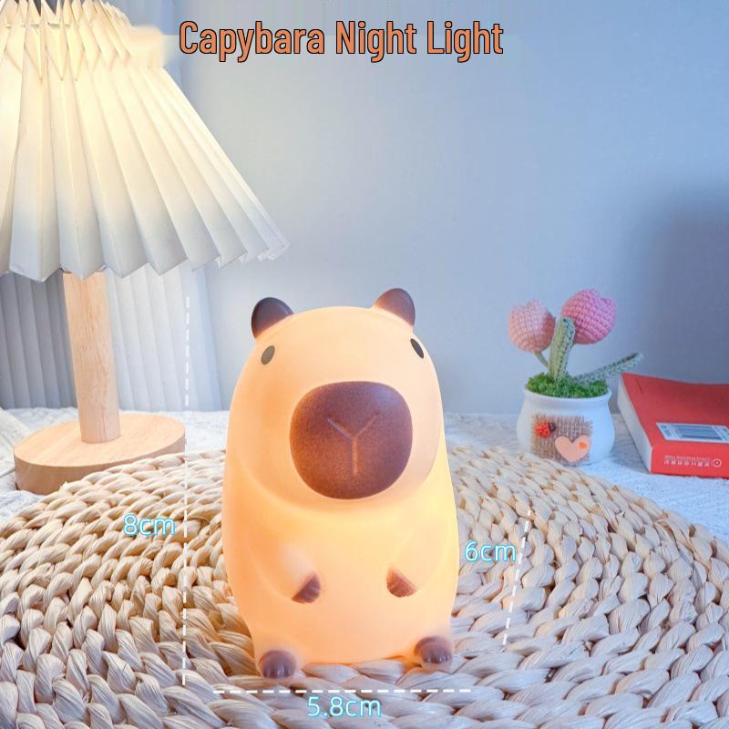 Capybara Night Light: Cute, Practical Birthday or Women s Day Gift for Kids and Friends 1W