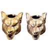 Handcrafted Brass Wolf Head Charm for Paracord or Keychain Jewelry Accessories Stylish Outdoor Enthusiast Accessory