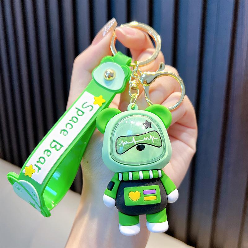 Uroczy Niedźwiadek Astronauty Zwierzę Brelok Kreskówkowy Breloczek Para Zawieszka do Torby Brelok Prezent