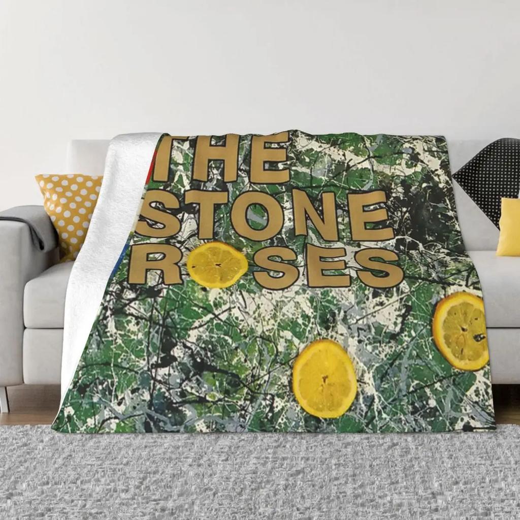 The Stone Roses Throw Blanket Luxury Brand Blanket Shaggy Blanket Tourist Blanket