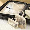 Mini Mesh Toiletry Bag Polyester Travel Organizer Pouches with Zipper Portable Toothbrush & Toothpaste Storage Lightweight & Versatile Use