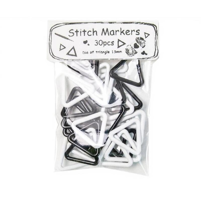30Pcs Triangular Stitching Markers Clip Metal Stitching Markers for Crochet Knitting and Dressmaking Garment Making