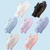 Elastische UV-beschermende Handschoenen Mesh Dunne Ademende Handschoenen Flip Touchscreen IJszijde Handschoenen Wandelen