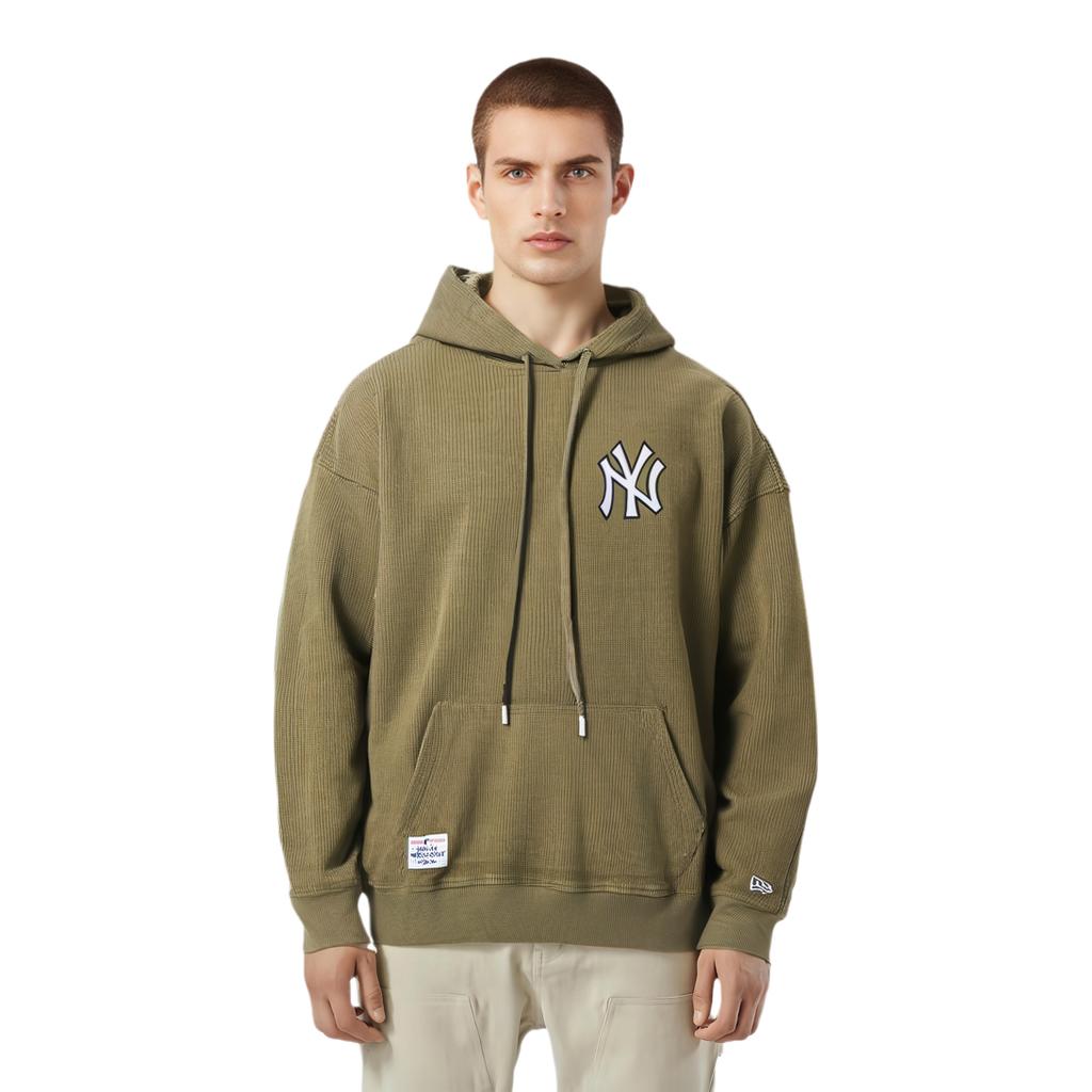 New Era Solid Color Pullover American Sweatshirt Men sweatshirts Olive 13488923