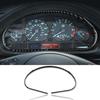 Carbon Fiber for BMW E46 1998-2006 Gear Shift Warning Button & Cup Holder Trim – Black Carbon Fiber Interior Panel Deco Cover.