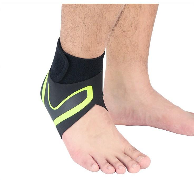 Adjustable Polyester Cotton Ankle Support Brace Breathable Bandage Wraps Sports Compression Professional Protection GM