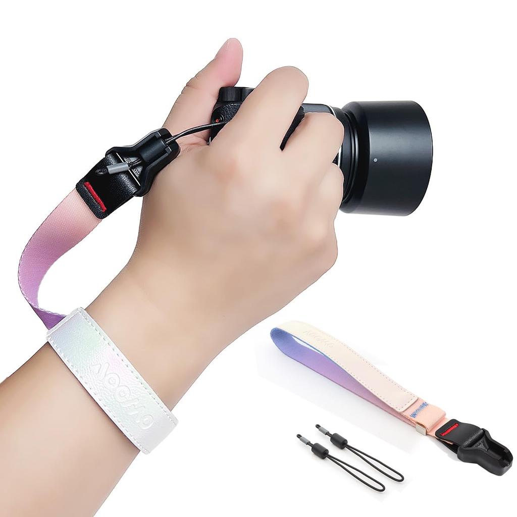 AooCare Camera Wrist Camera Hand Camera Strap Strap, Strap, (Aurora)