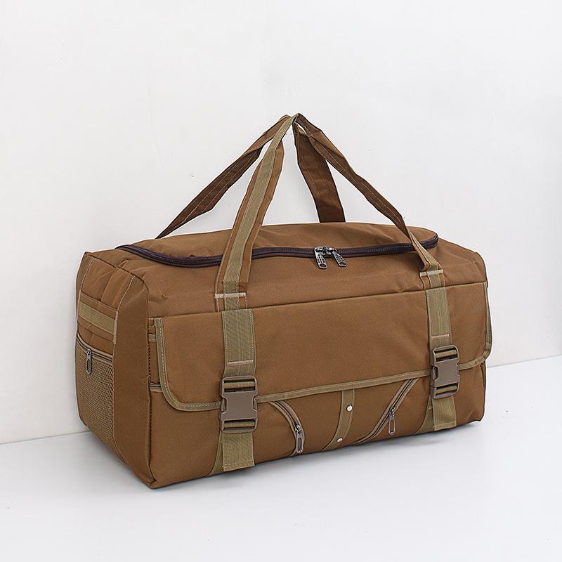 Grand sac de voyage en toile imperméable pour homme – Style militaire, portable pour une utilisation longue distance en extérieur