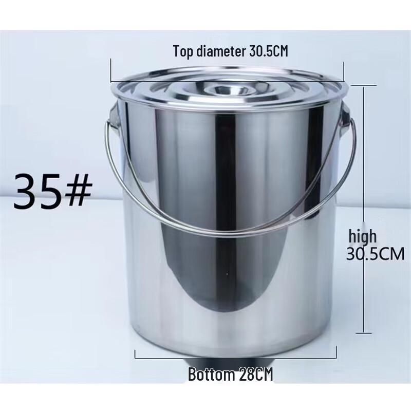 Портативное ведро из нержавеющей стали Ningzhao с крышкой