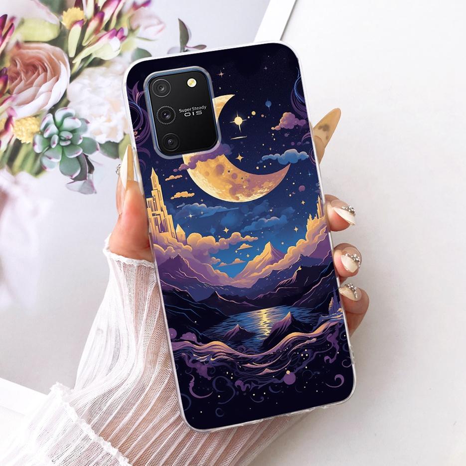 For Samsung Galaxy S10 Lite Case SM-G770F Luxury Butterfly Tree Painted Cover Soft Silicone Phone Case For Samsung S10 Lite Bags