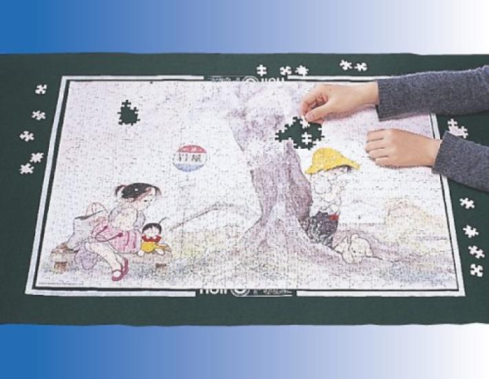 Jigsaw puzzle building mat Roll-o-Puzzle зелёный