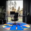 Poppy Playtime Bedruckter Runder Teppich Teppich Stuhlteppich Bereichsteppich Eingang Fußmatten, für Bürostuhl Wohnzimmer Schlafzimmer Küche.