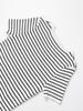 Spring 2025 Women's European American Striped Slim Fit Knit Top