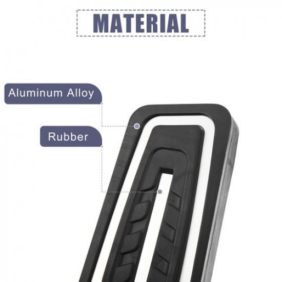 2 Pcs Accelerator Pedal and Brake Pedal Cover Set for BMW X3 X4 Metal Rubber