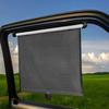 2Pcs Car Retractable Sunshade Curtain 15 Inch Heat-Insulating Side Window Curtain with Suction Cup Telescopic Sunshade Blocking
