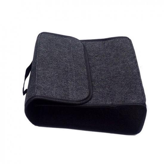 Car Rear Trunk Foldable Woolen Felt Storage Organizer Box Stowing Tidying Bags
