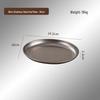 Retro Stainless Steel Egg-Shaped Oval Plate – Creative Dinnerware for BBQ, Cold Dishes, and Snacks