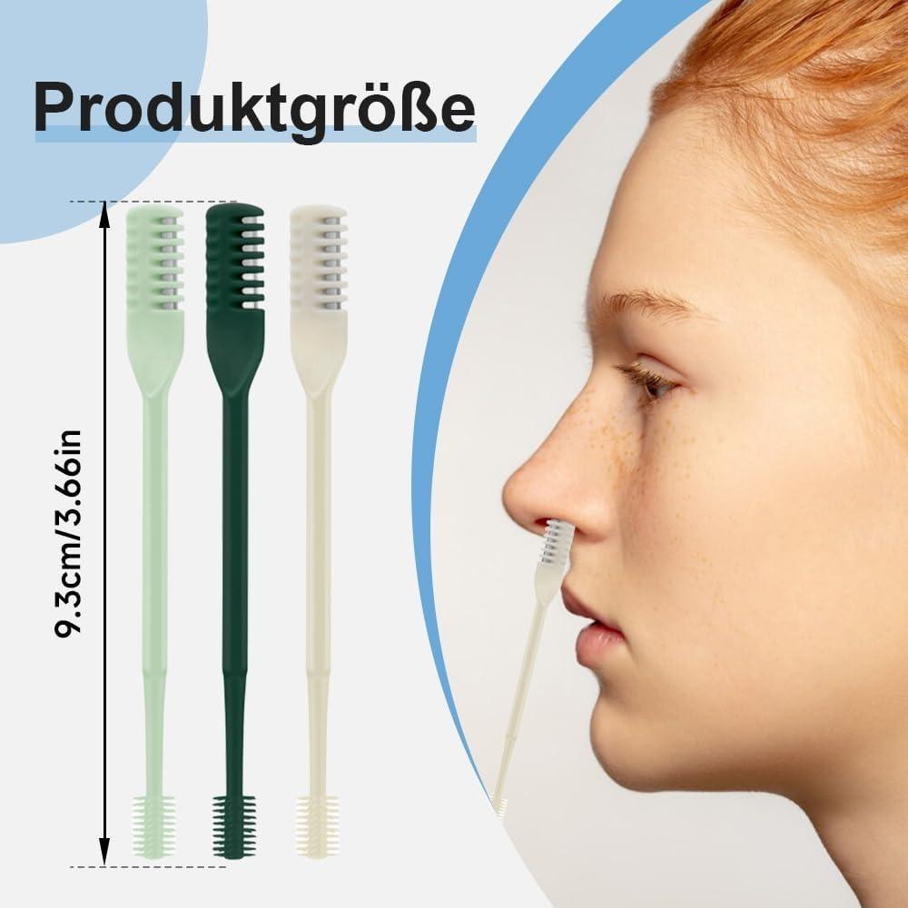 Nose hair trimmer, 2025 new model nose hair clipper, with storage box, suitable for men and women, 360° rotating portable manual nose hair remover.