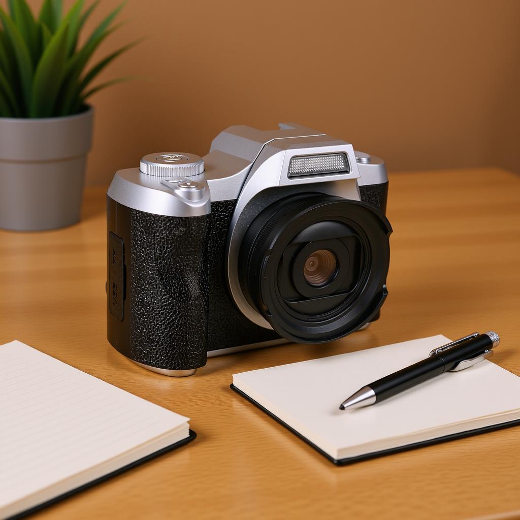 Digital Camera 1080P 48MP 2.4 Inch Screen 18x Zoom Autofocus Camera with Fill Light Keychain for Portrait Landscape
