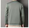 Men's Fleece-Lined Long-Sleeve Sweatshirt - Winter Casual Round Neck Top