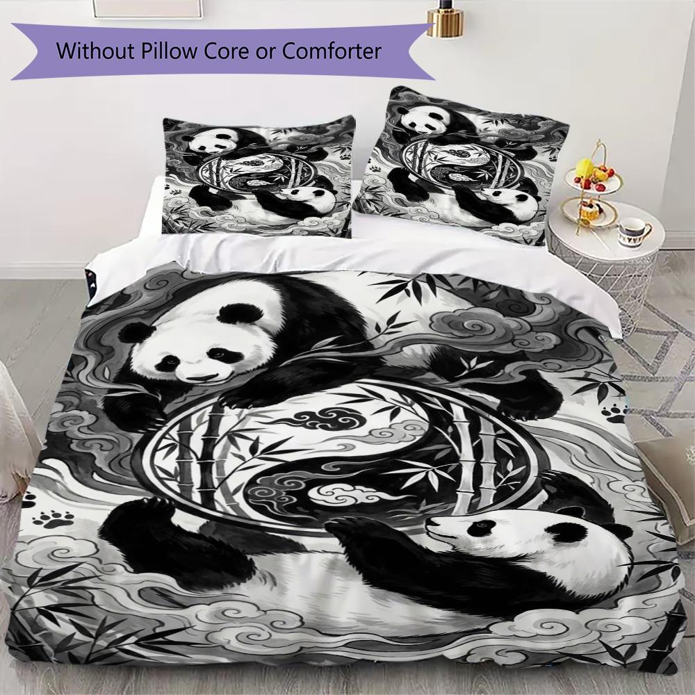 

Tai Chi Animals Pattern Bedding uilt Set uilt Cover Pillowcase Home Decoration Birthday Gift (1 * duvet cover + 2 * pillowcase without core)106 135x200cm