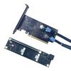 Universelle PCIe4.0/5.0-kompatible Erweiterungskarte zur Umwandlung eines X16-Slots in SlimSAS-Schnittstellen für den Anschluss mehrerer Geräte