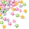 30pcs 10mm Fancy Acrylic Star Beads Charms Loose Spacer Beads for Earring Bracelet Necklace DIY Jewelry Making