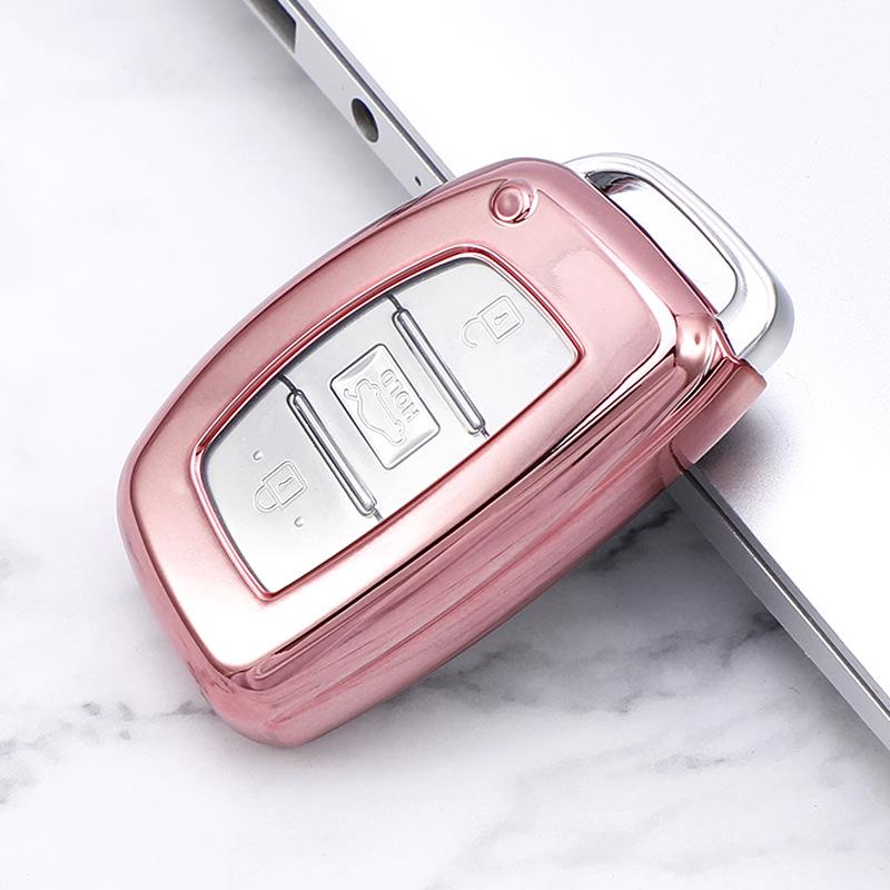 Beijing Hyundai Key Case for Elantra, ix35, ix25, Lingdong, Tucson, Sonata 9, Verna - Shell Buckle