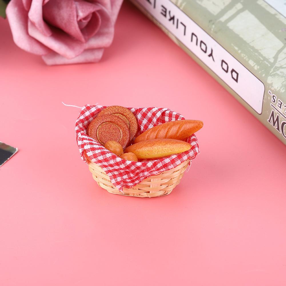 1:Miniatury 12 Doll House Food Košík na chléb Dětská zábavná hračka Dárková dekorace