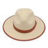 Panama Hat Hemming Top Hat Double Yellow Belt Accessories Jazz Hat Cross-Border Foreign Trade New Hot Sale Straw Hat