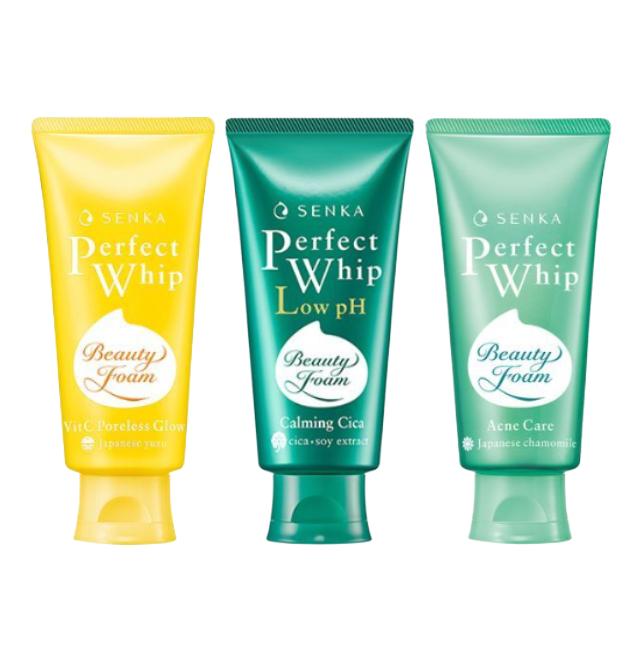 SENKA Perfect Whip Vitamina C Poreless Glow 100g, Perfect Whip Basso pH Calmante Cica 100g, Perfect Whip Cura Acne 100g  (10 opzioni)