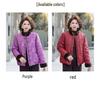 Luxury Retro Jacquard Cotton Jacket for Women: Winter Style with Plush Padding, Perfect for Mid-to-Older Age During Spring Festival.