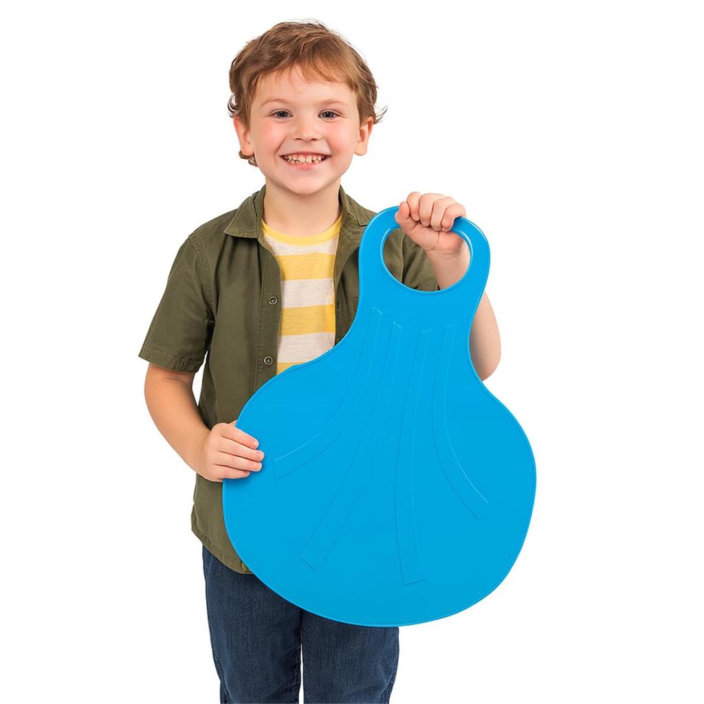 Foldable Slide Pad - A versatile snow sled slide for adults and children to enjoy in grassy fields and snow (Blue)