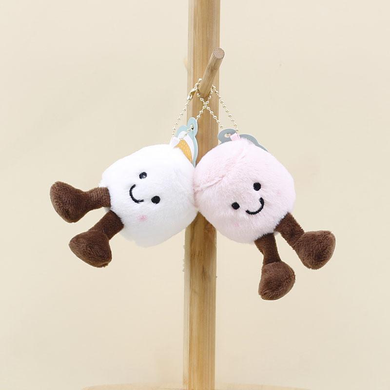 Plush Candy Cotton Keychain Stuffed Doll Cartoon Bag Decoration Gift Keyring
