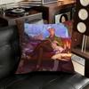 BBaldurs GGate  Astarion Pillow Case Square DoubleSided Printing Short Plush Sofa Cushion Cover Bedroom Bedside Pillow