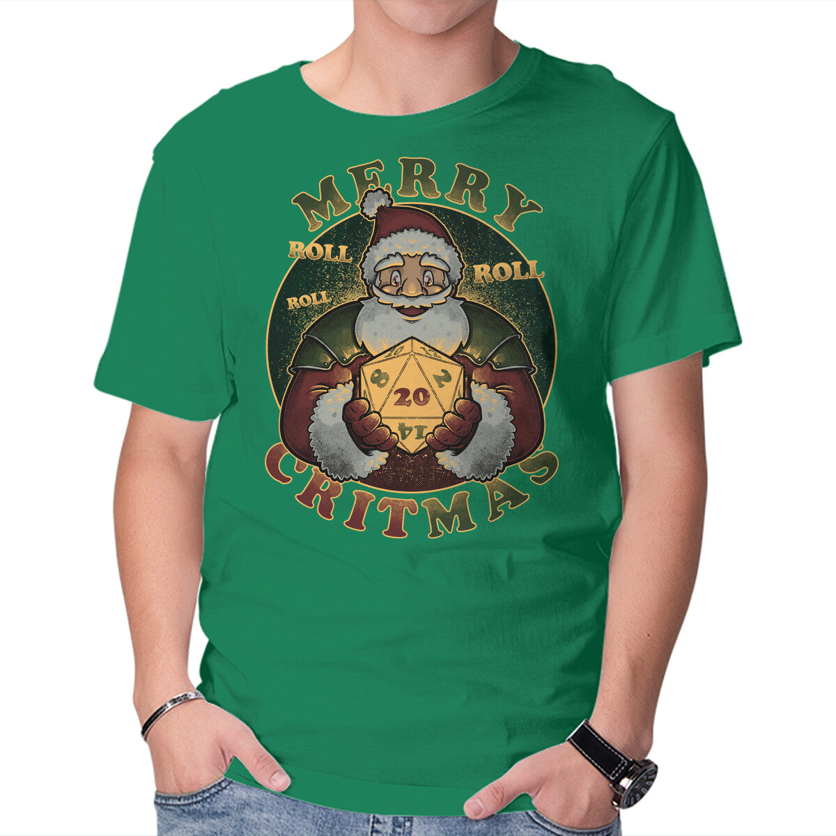 Unisex Crew Neck T-Shirt Merry Critmas Graphic Short Sleeve Casual Tee XL