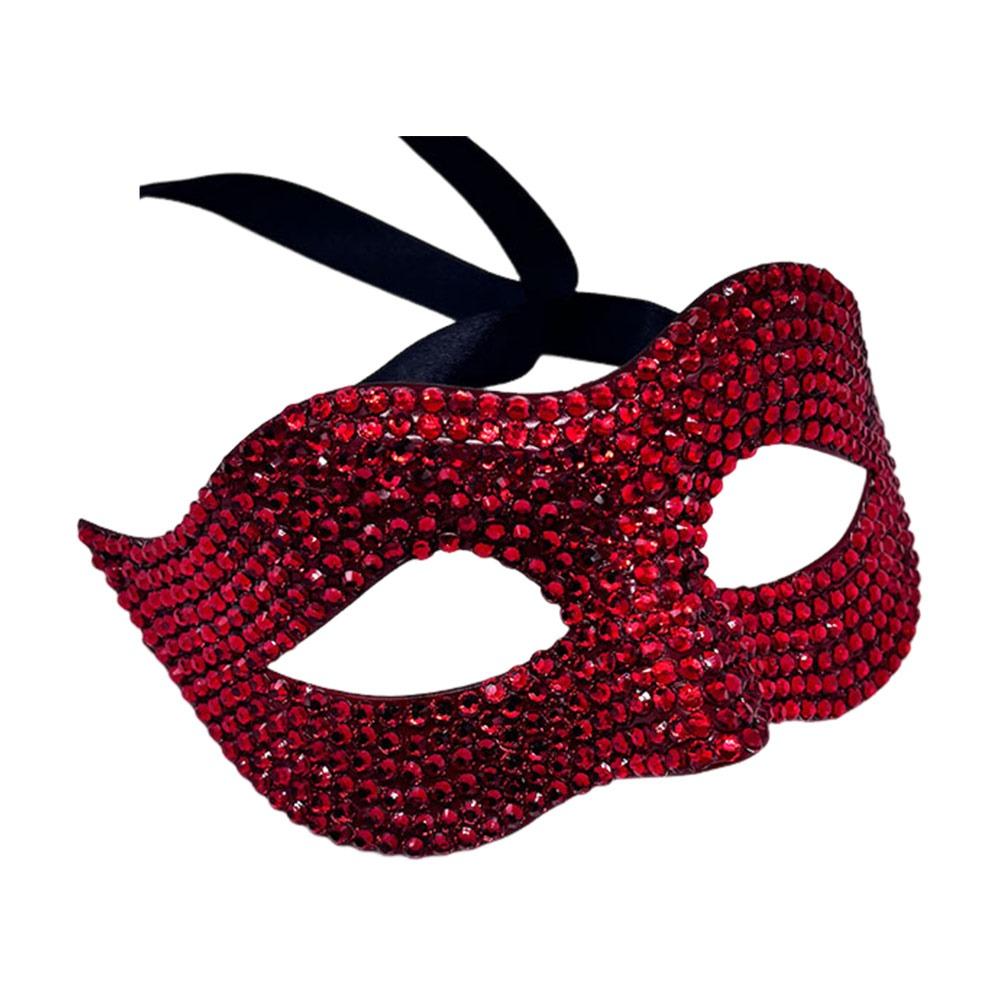 Shiny Acrylic Crystal Rhinestone Eye Mask Luxury Design Masquerade Mask  Halloween Carnivals