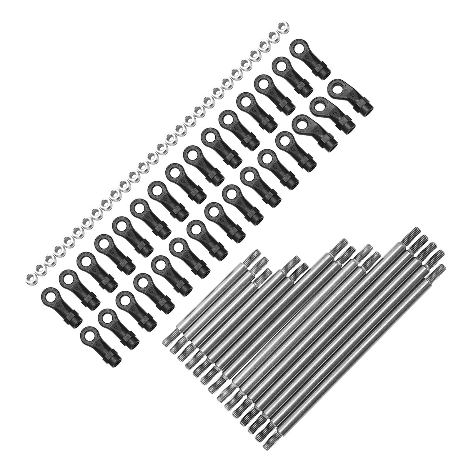 

RC Metal Link Tie Rod Pull Rod with End Ball Set for Traxxas TRX6 G63 6WD 1/10 RC Car