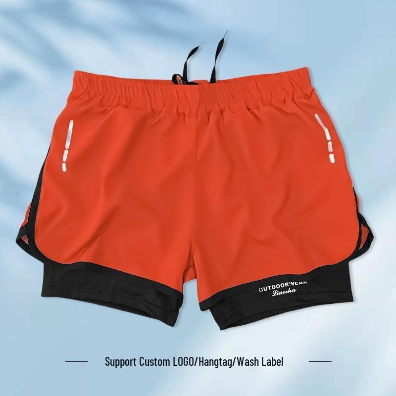 Completo da uomo a doppio strato per lo sport: Costumi da Bagno per Corsa, Fitness, Spiaggia e Nuoto