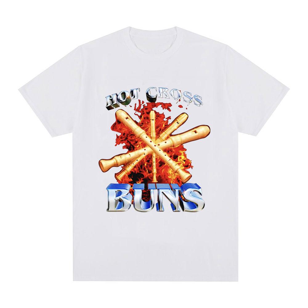 Hot Cross Buns Funny T Shirt Unisex Fashion Harajuku Short Sleeve Tshirts Casual Cotton Comfort Oversized T Shirts Streetwear Tops